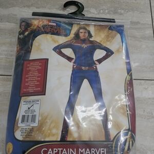 Marvel Captain Marvel Kids Costume - Blue, Red, and Gold